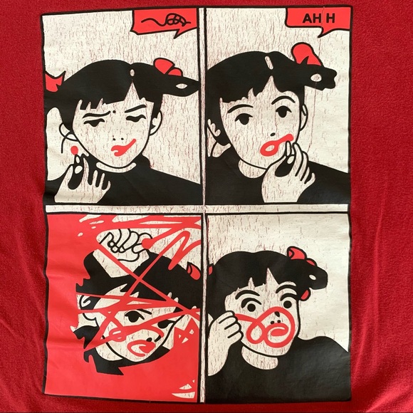 Boxy Tee Pop Art Style Comic Girl - Picture 9 of 10